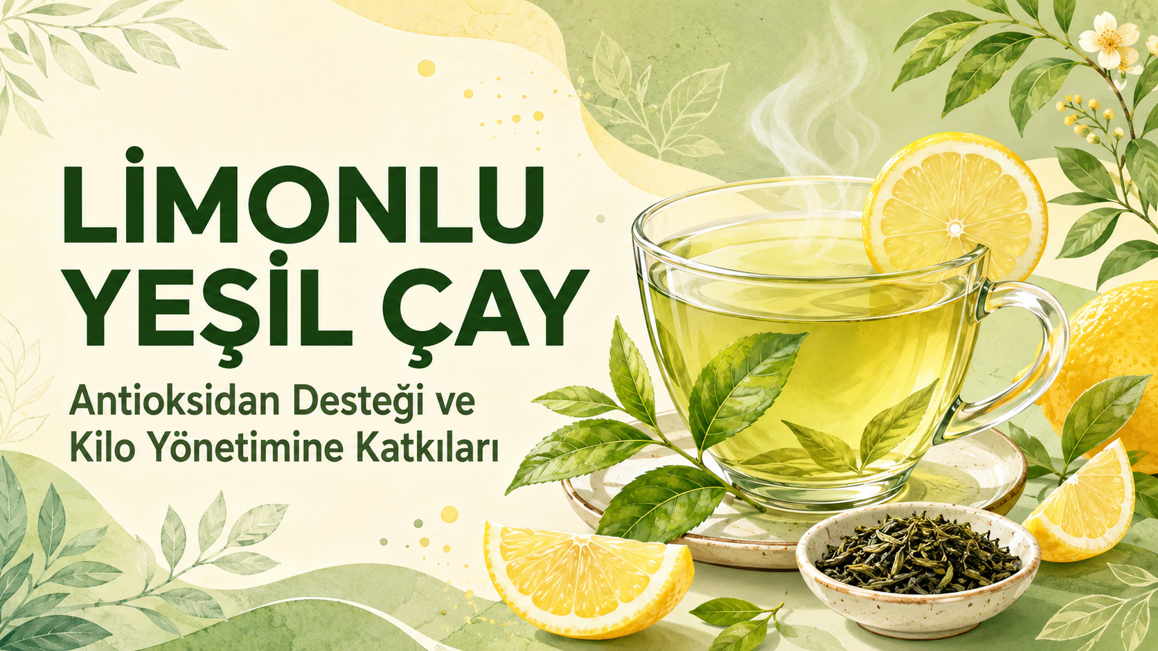 Limonlu Yeşil Çay Nasıl Yapılır? Faydaları ve Riskleri