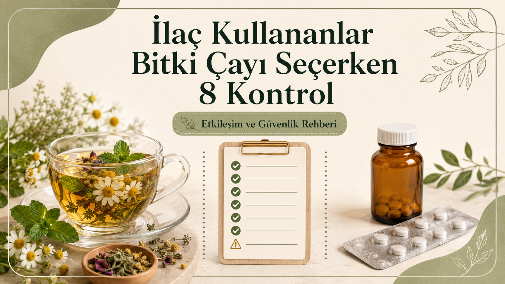İlaç Kullananlar Bitki Çayı Seçerken 8 Kontrol