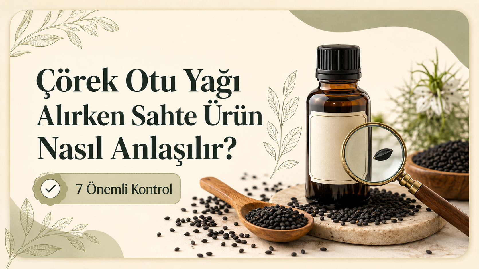 Çörek Otu Yağı; Sahte Ürün Nasıl Anlaşılır? 7 Önemli Kontrol
