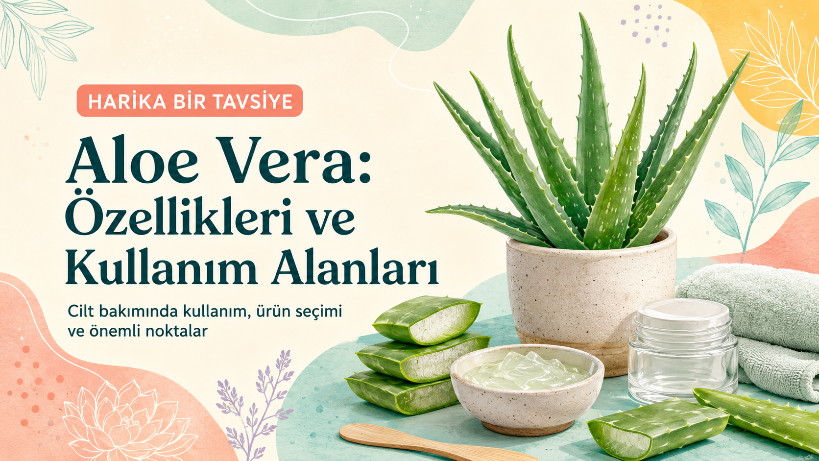 Aloe Vera Jel Ne İşe Yarar? Güneş Sonrası Kullanımı