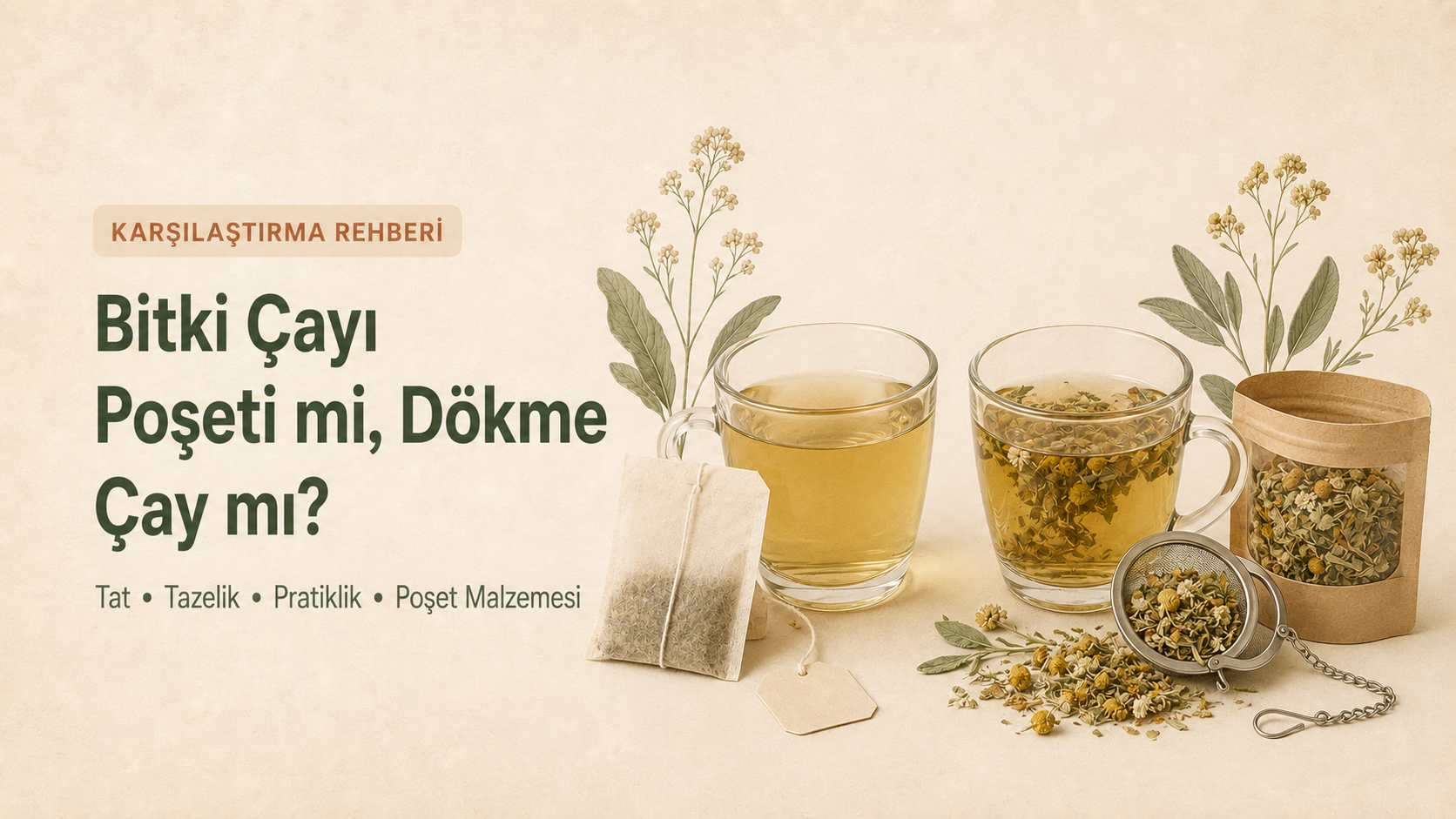Bitki Çayı Poşeti mi, Dökme Çay mı? Doğru Seçim Hangisi?