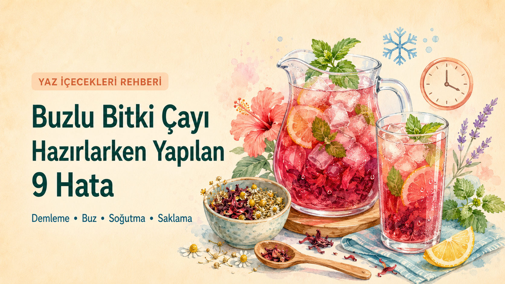 Buzlu Bitki Çayı Hazırlarken Yapılan hatalar